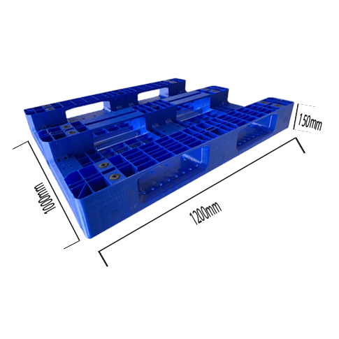 pallet nhựa có lõi sắt PL10 mặt dưới